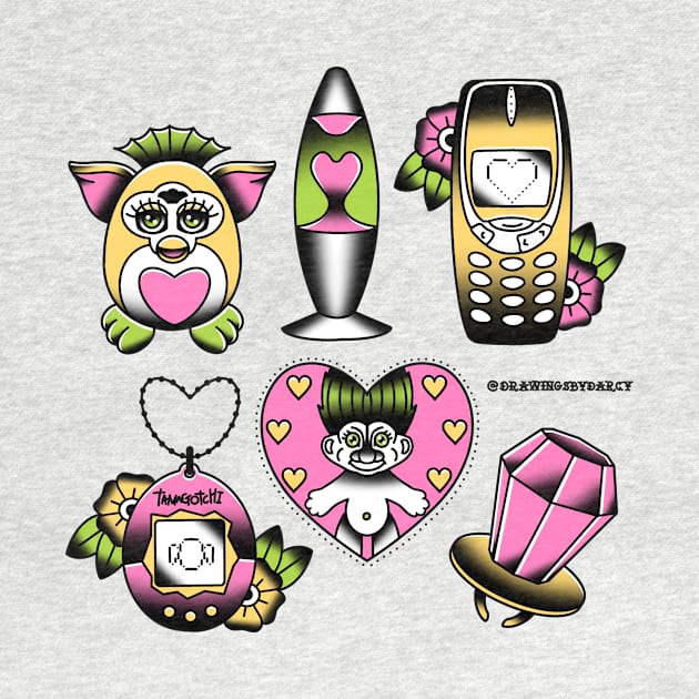 Cutesy 90s Pack by drawingsbydarcy